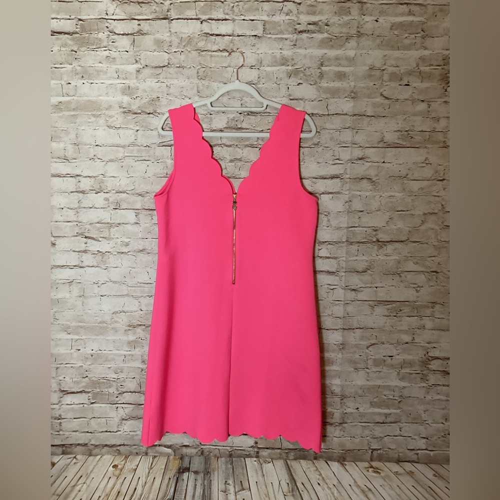 Lilly Pulitzer pink Mikayla Scallop Scuba shift dress - Picture 6 of 7